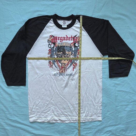 MEGADETH "Peace Sells...But Who's Buying?" Baseball Jersey - Picture 4 of 7